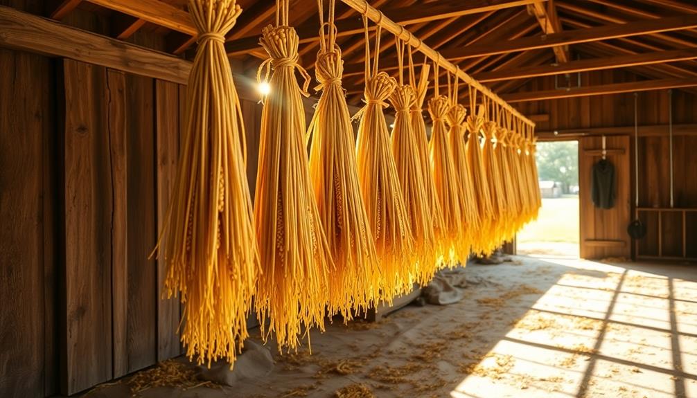 drying corn stalks techniques