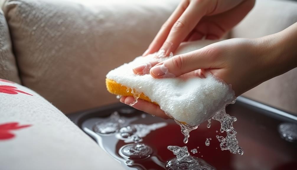 effective soap and water cleaning