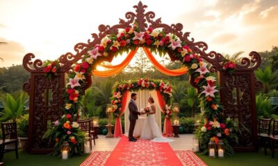 elegant indonesian wedding decor