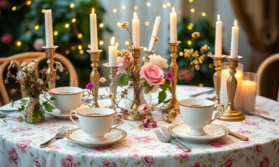 elegant tea party decor