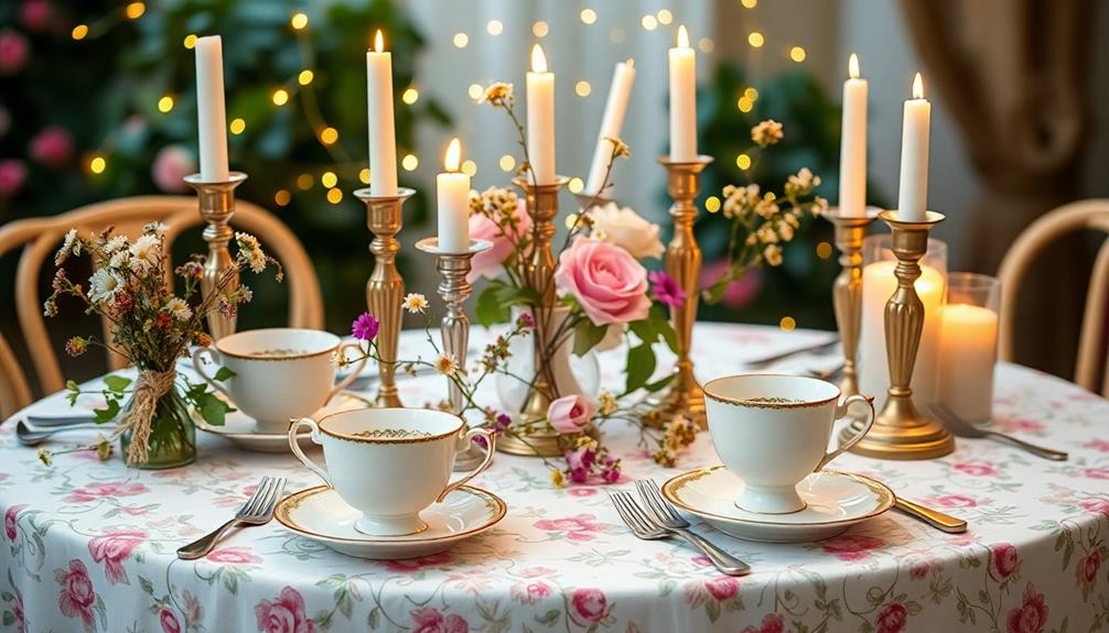 elegant tea party decor