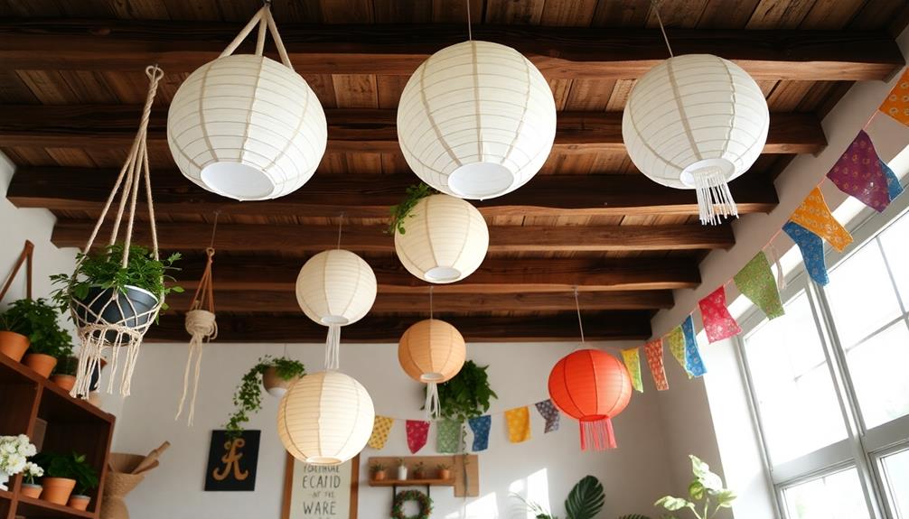 innovative ceiling display ideas