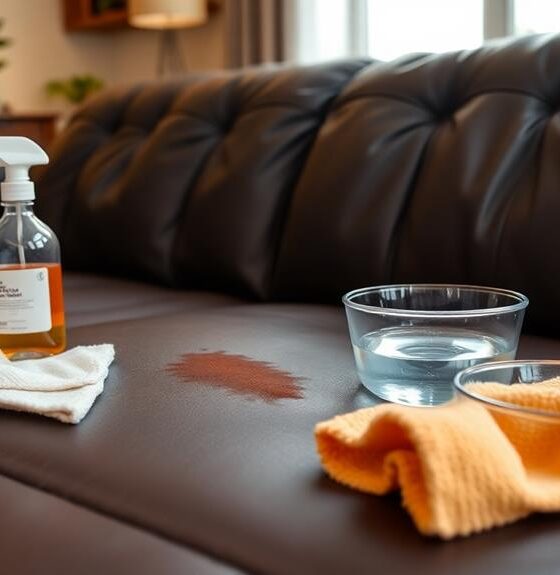 leather sofa stain removal