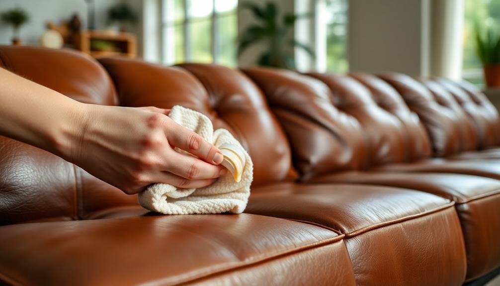 maintain leather sofa care