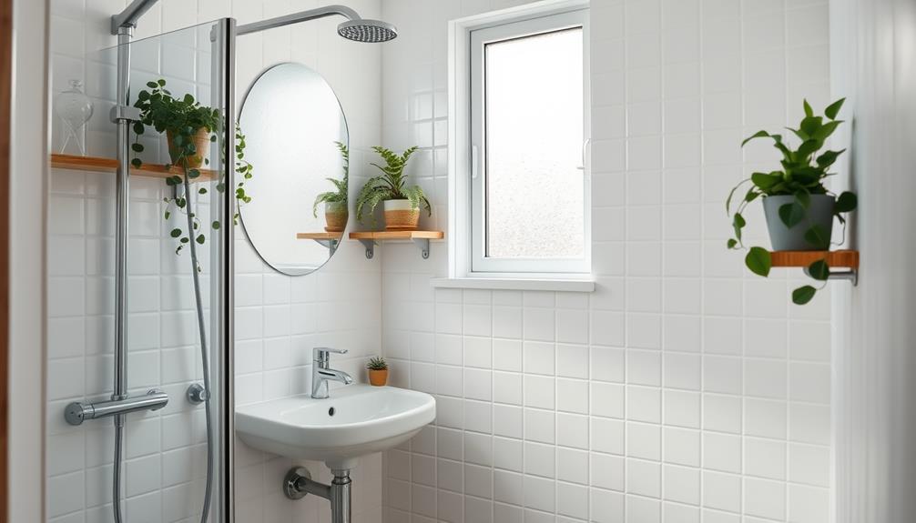 maximize small bathroom space