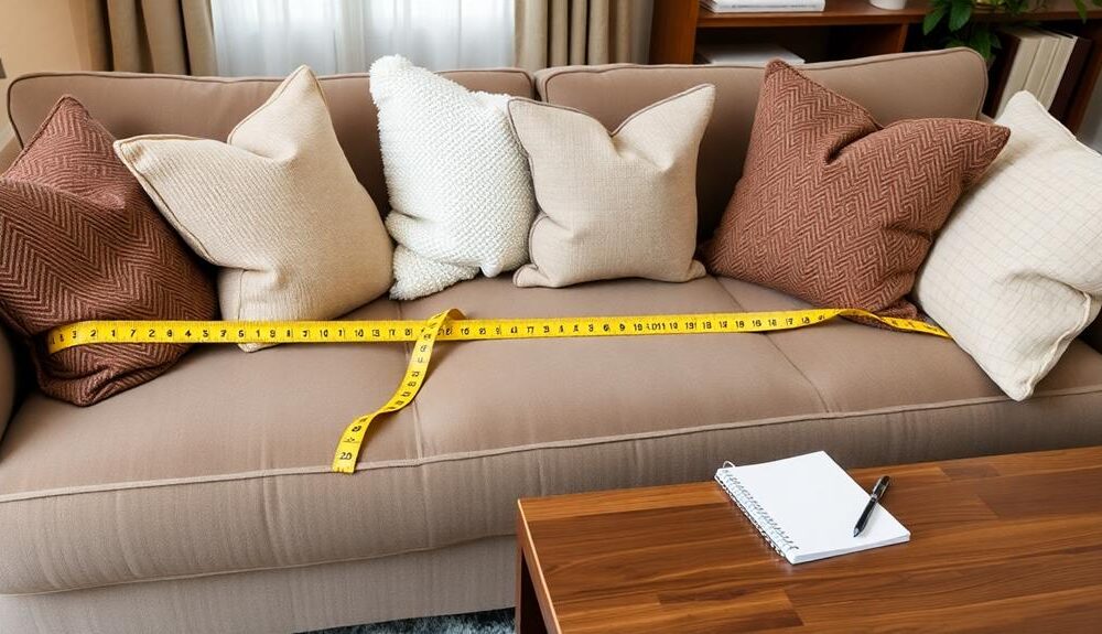 measuring a sofa correctly