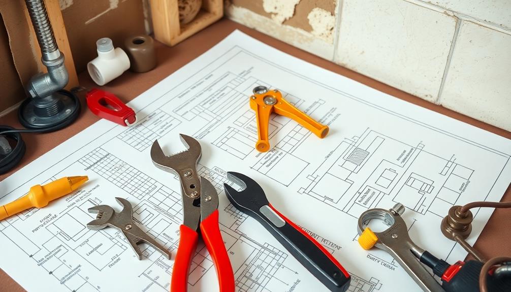 plumbing and electrical preparation