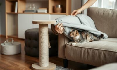 prevent cats scratching furniture