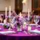 purple elegance for dining