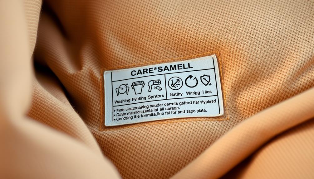 read garment care instructions