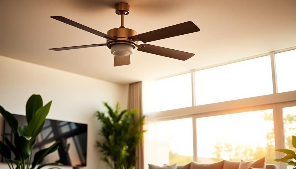 remote controlled ceiling fan efficiency