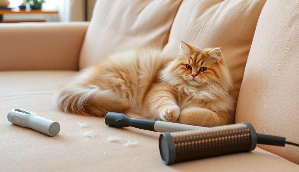 remove cat hair efficiently