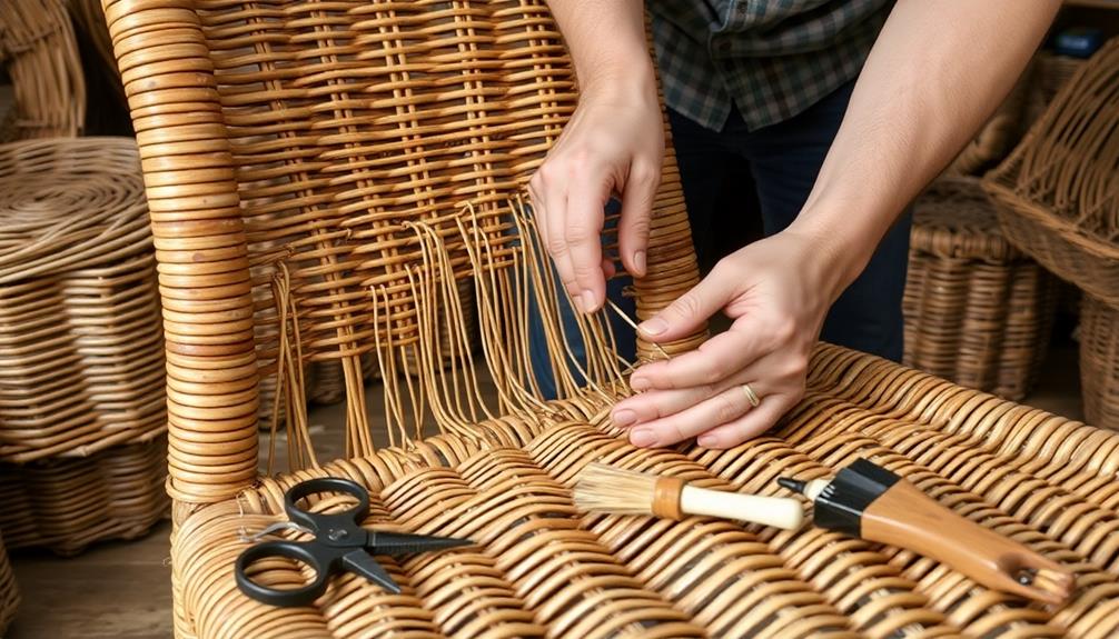 repairing wicker furniture guide