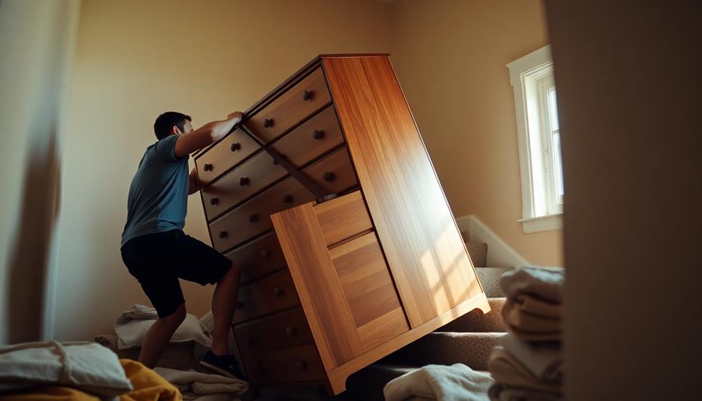 safely maneuver heavy furniture