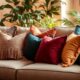 selecting sofa throw pillows