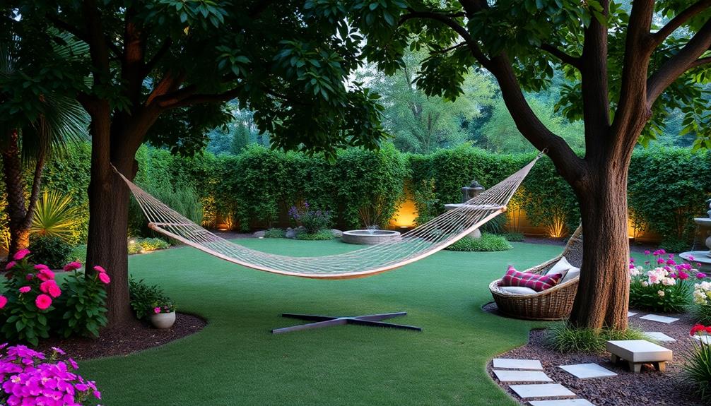 serene hammock leisure area