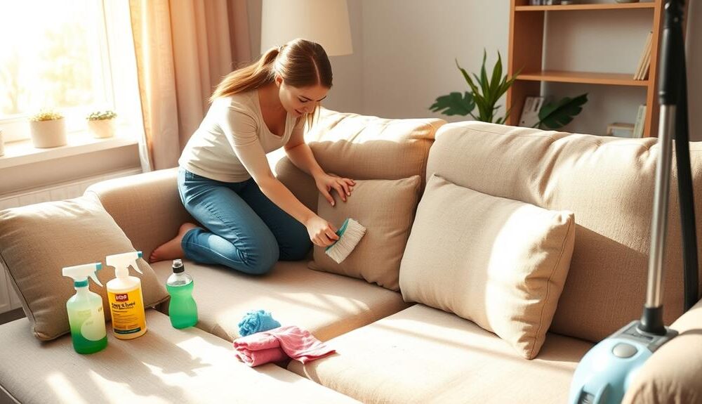 sofa cleaning step guide