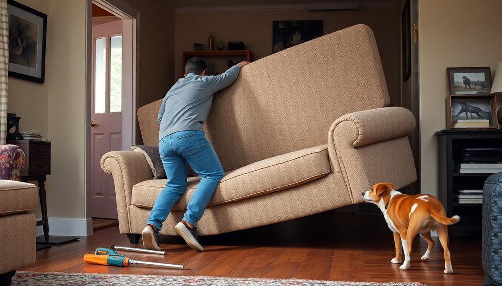 sofa door maneuvering tips