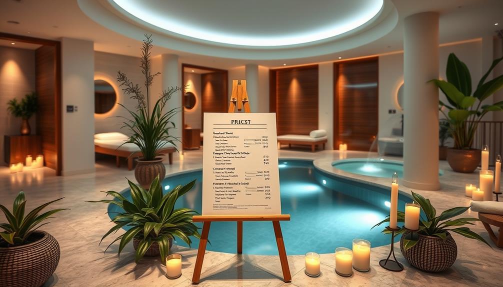 spa service pricing strategies