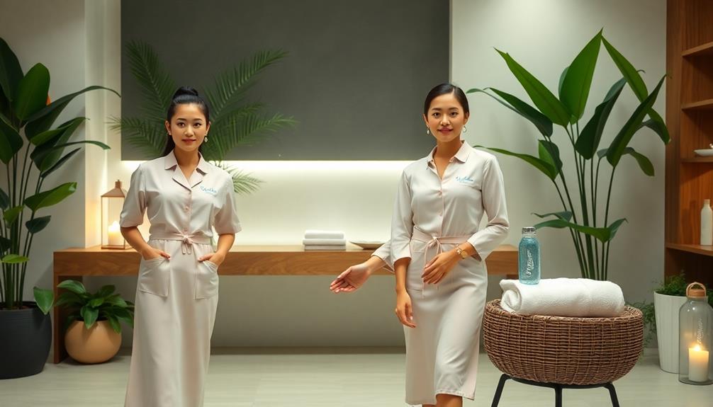 spa uniform branding essentials