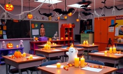 spooky classroom halloween makeover