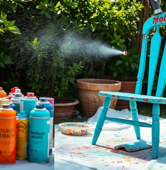 spray paint furniture tutorial