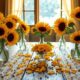 sunflower themed table transformation