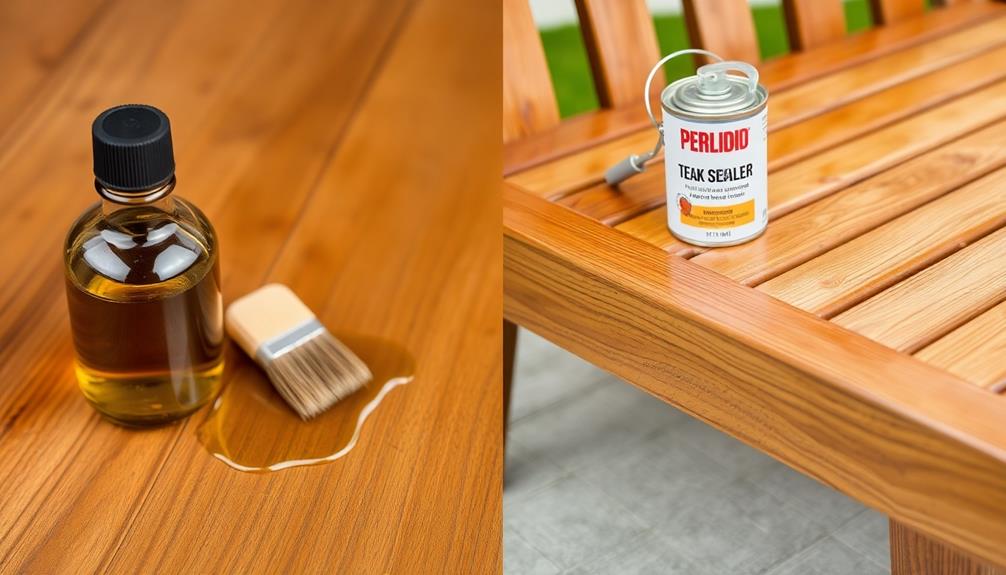 teak oil versus sealer