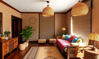 tranquil indonesian bedroom decor