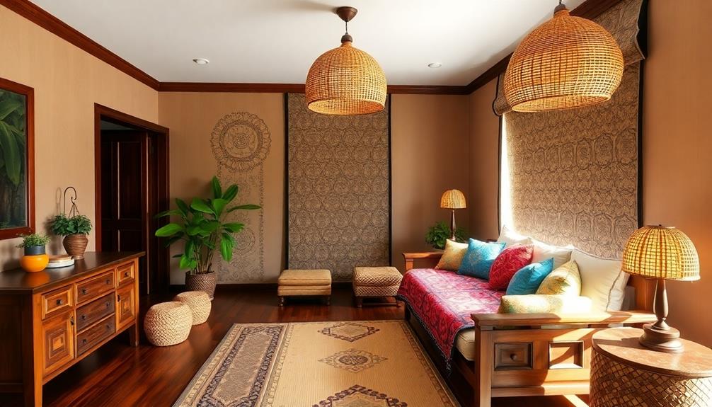 tranquil indonesian bedroom decor