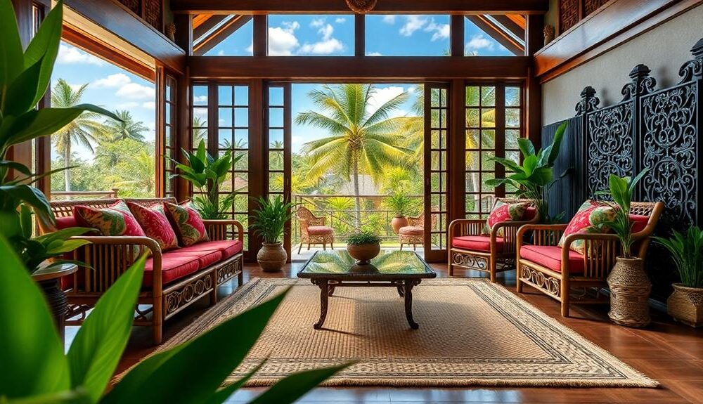 tropical retreat home decor