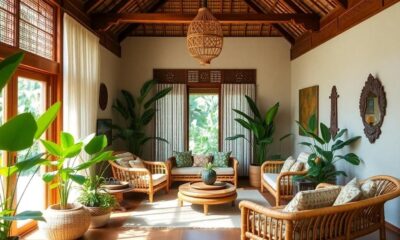 tropical vibes living room