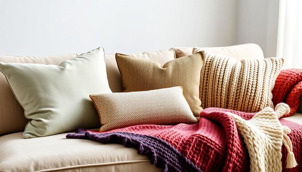 variety of cushion styles