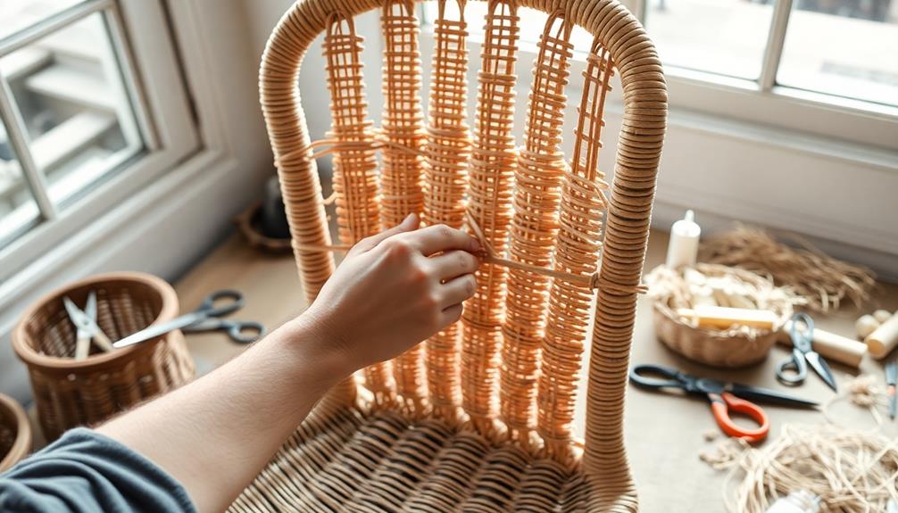 wicker repair step by step