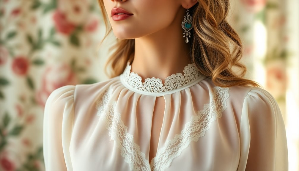 elegant charm of high necklines