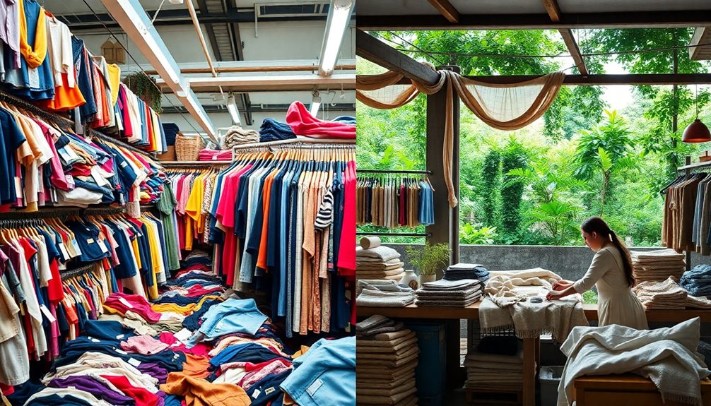 sustainable vs disposable clothing