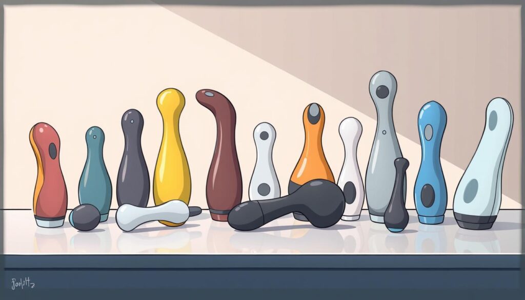 Prostate massager size and shape