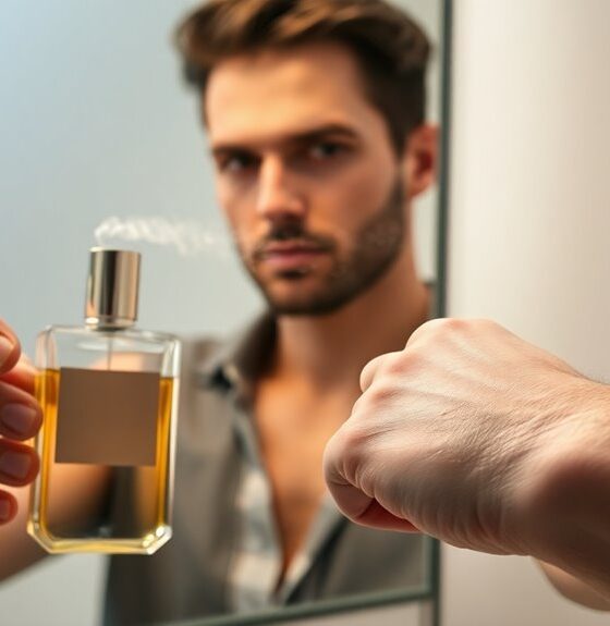 applying cologne correctly