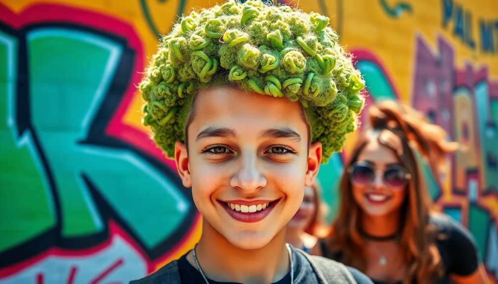 broccoli hairstyle in media