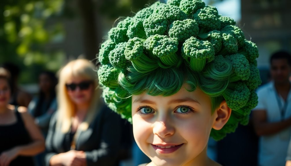 broccoli shaped hairstyle for men