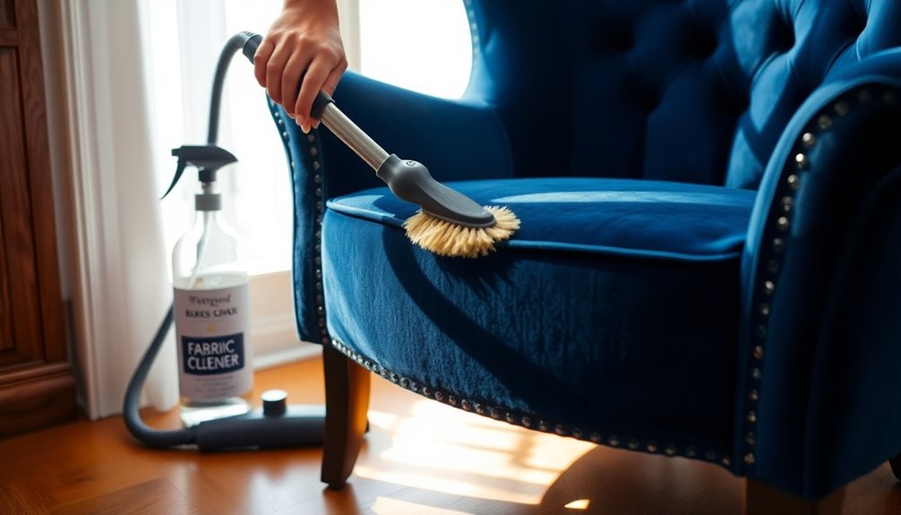 cleaning velvet furniture properly