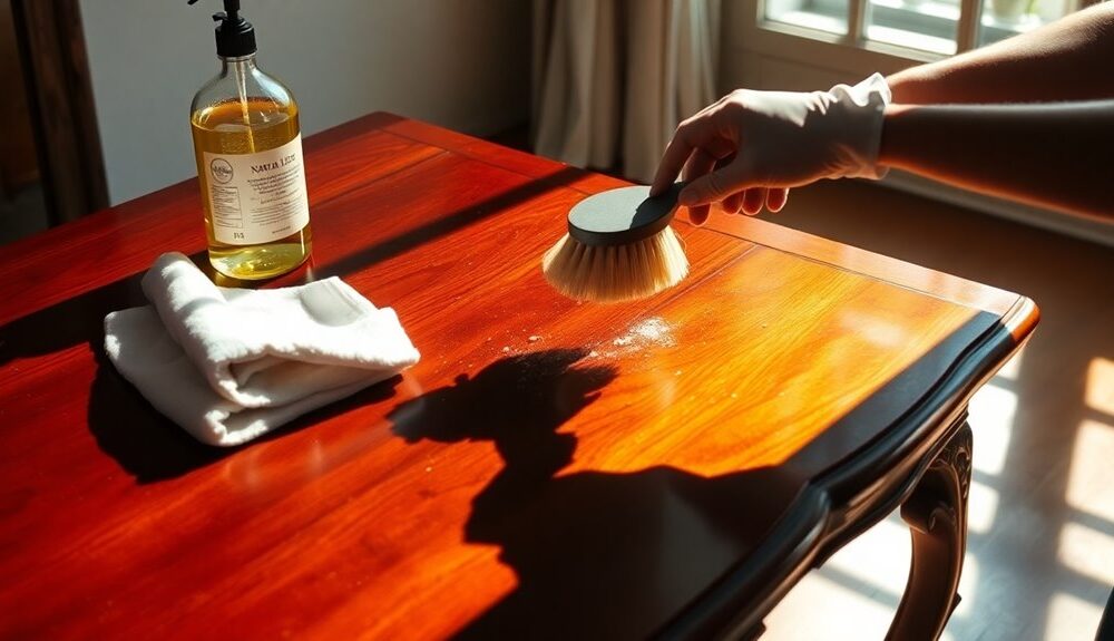 cleaning wooden furniture effectively