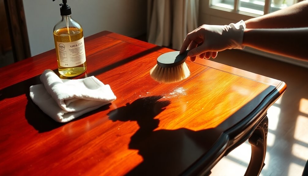 cleaning wooden furniture effectively