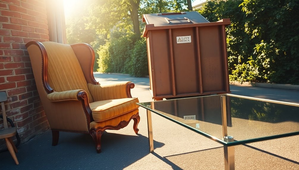 dispose of old furniture