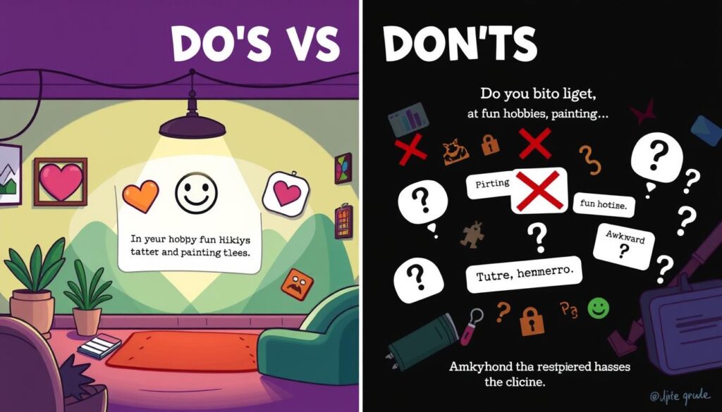 do's and don'ts for Tinder bios