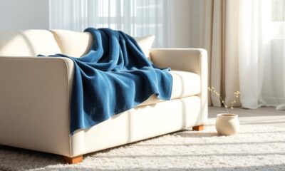 drape throw stylishly on sofa