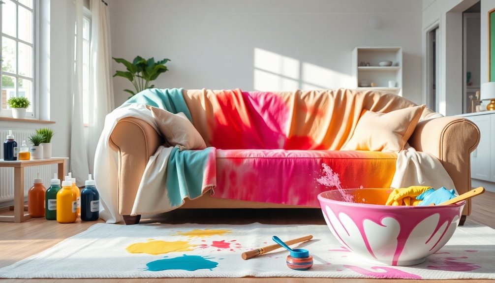 dyeing fabric sofa techniques