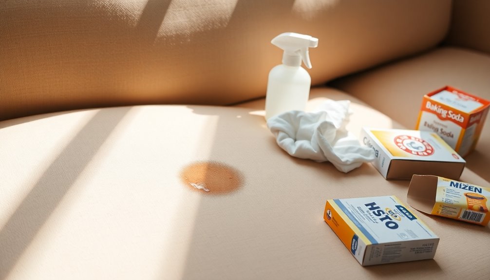 eliminate vomit odor sofa