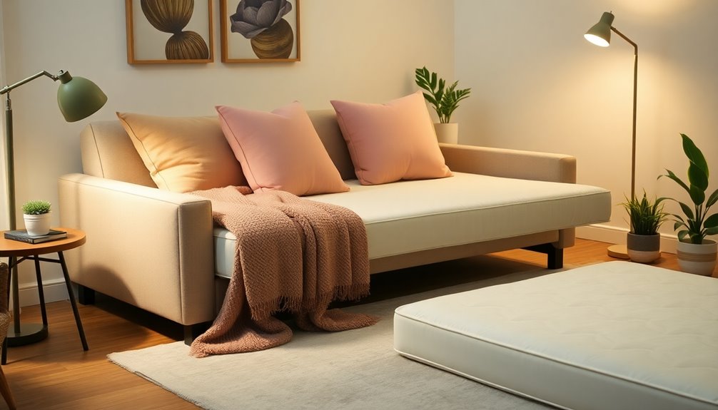 enhance pull out sofa comfort