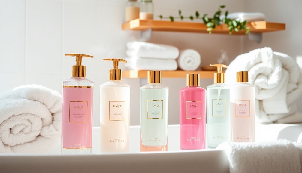 luxurious body washes selection